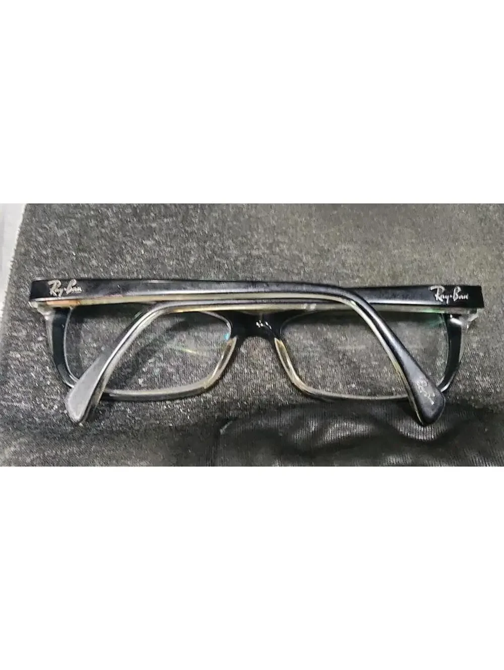 Ray Ban RB5255 2034 Black Rectangular Cat Eyes Eyeglasses 53-16 135 Read